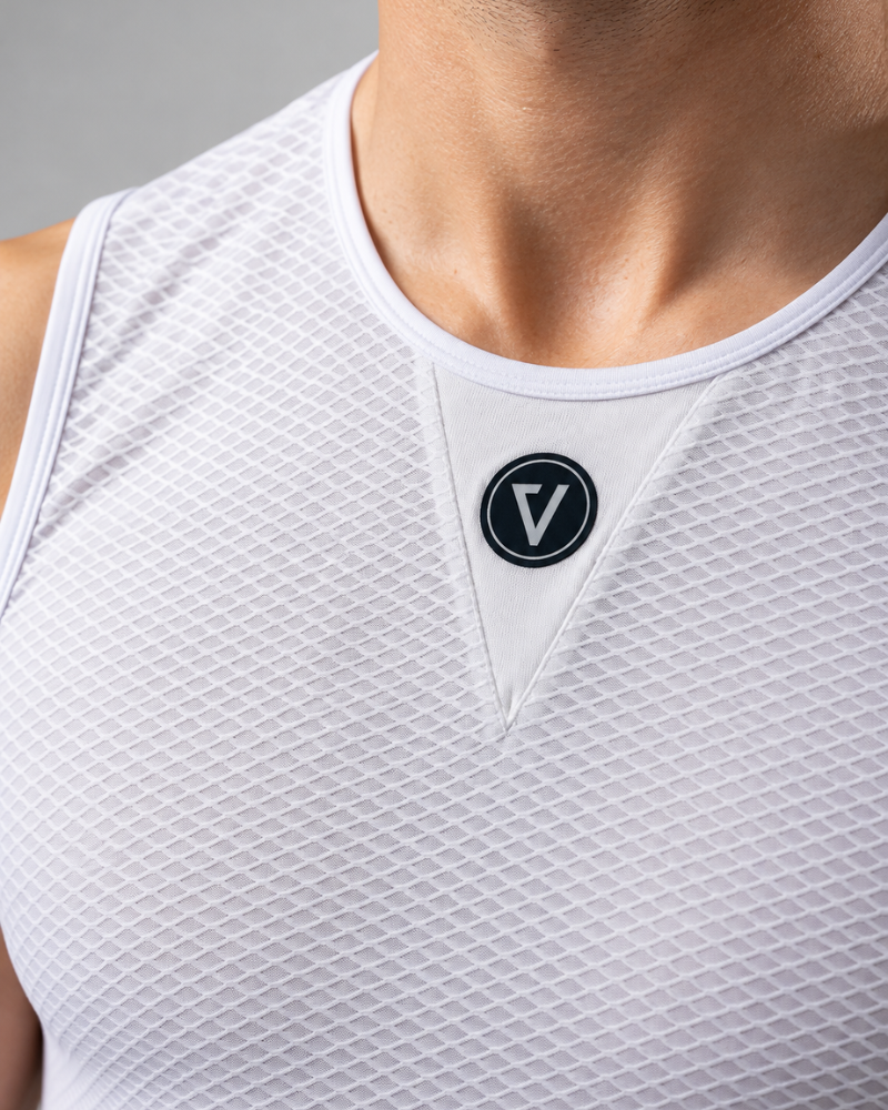 AeroMesh Sleeveless Base Layer - White