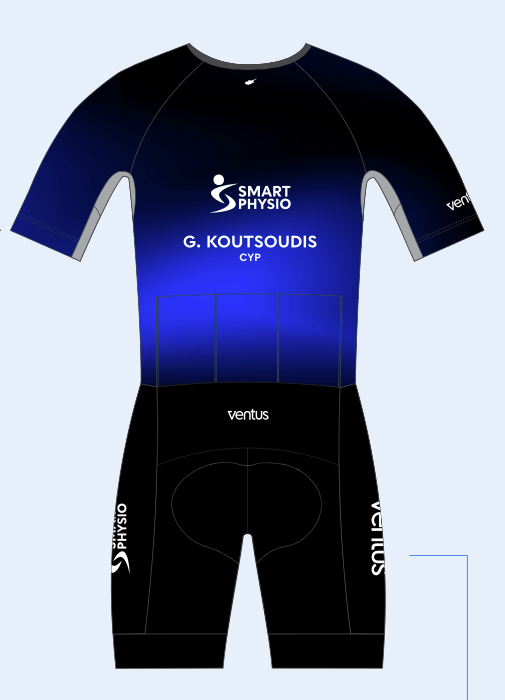 Custom Race Trisuit Pro-1 Black-Blue (G Koutsoudis)