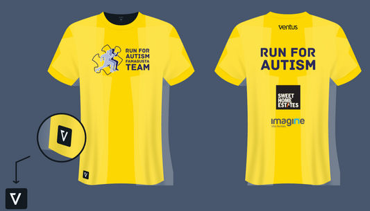 Run For Autism Team Running T-shirt 2024 (with Sponsors)