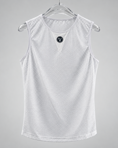 AeroMesh Sleeveless Base Layer - White