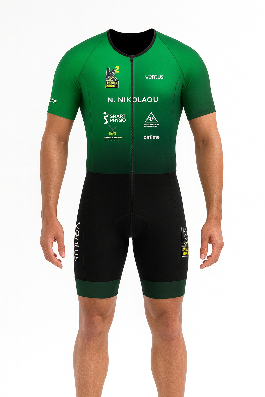 Custom Race Trisuit Pro-1 Black-Green