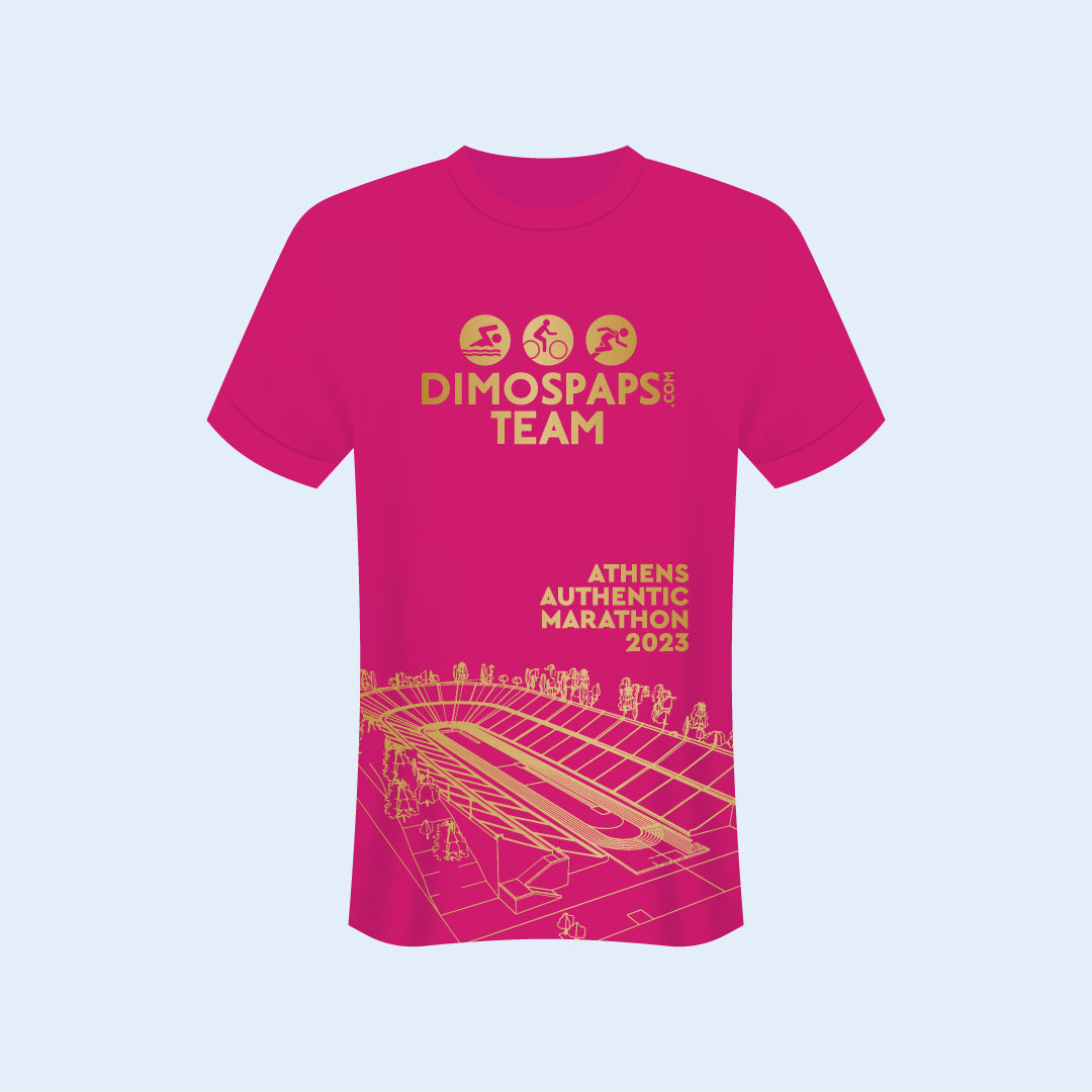 DimosPaps Team Running T-shirt - Athens Authentic Marathon 2023