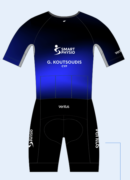 Custom Race Trisuit Pro-1 Black-Blue (G Koutsoudis)