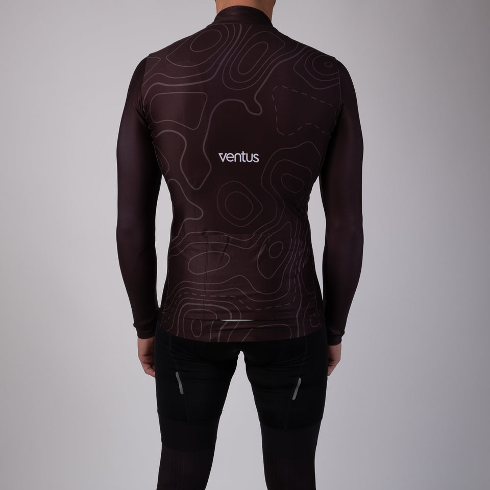 Long Sleeve Thermal Jersey – Black Map