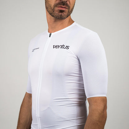 Men Cycling Jersey - White