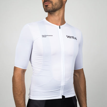 Men Cycling Jersey - White