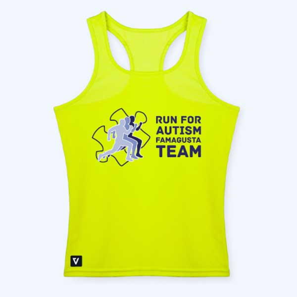 Run For Autism Team Running Sleeveless T-shirt